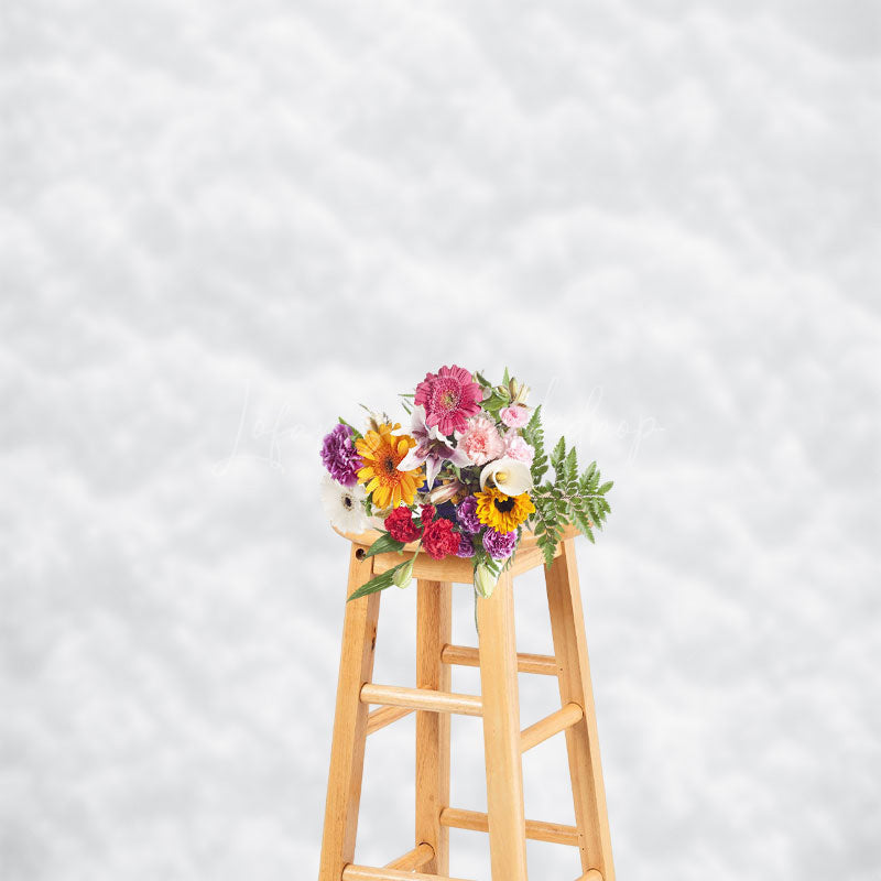 Lofaris White Snowflake Texture Christmas Photo Backdrop