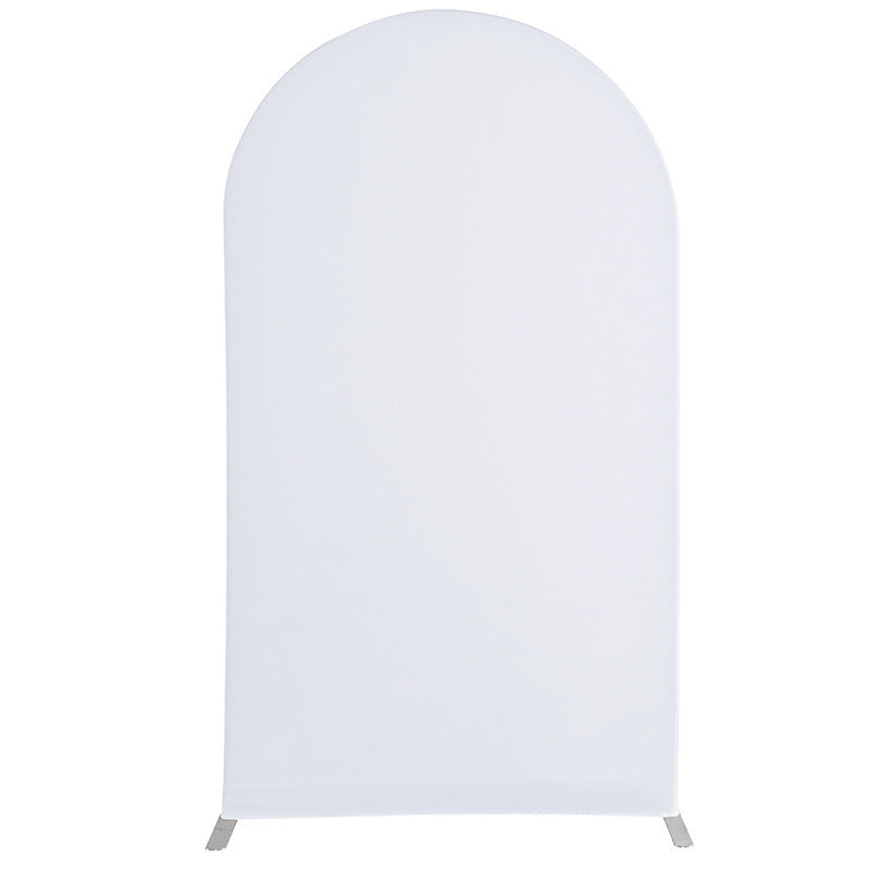 Lofaris Spandex Fit Round Top Backdrop Wedding Arch Cover