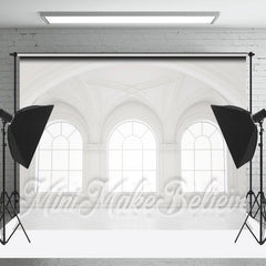 Lofaris White Wall Morden Window Backdrop For Photograph