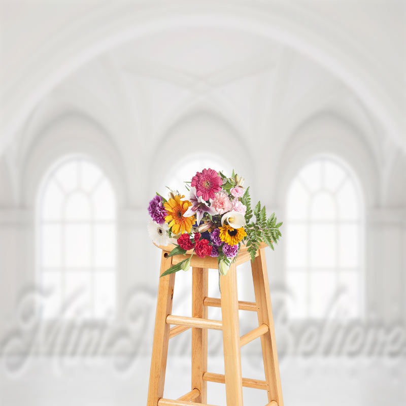 Lofaris White Wall Morden Window Backdrop For Photograph