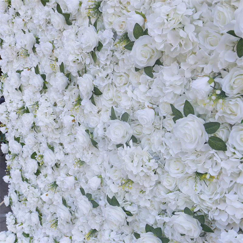 Lofaris White Wedding Decor Artificial Flower Wall Panels