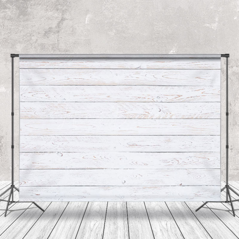 Lofaris White Wood Grain Retro Wall Backdrop For Photography