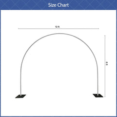 Lofaris Wide Arch 10x8ft Wedding Stand Balloon Semi-circle Frame