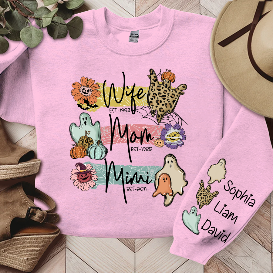 Lofaris Wife Mom Mimi Est Pumpkins Leopard And Kids LTP01
