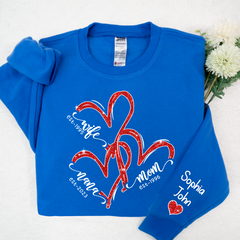 Lofaris Wife Mom Nana Heart Gift For Christmas CTH01 Sweatshirt