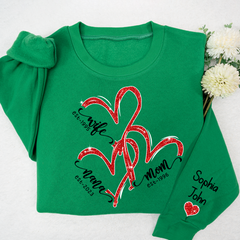 Lofaris Wife Mom Nana Heart Gift For Christmas CTH01 Sweatshirt