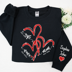 Lofaris Wife Mom Nana Heart Gift For Christmas CTH01 Sweatshirt