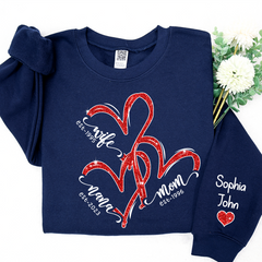 Lofaris Wife Mom Nana Heart Gift For Christmas CTH01 Sweatshirt