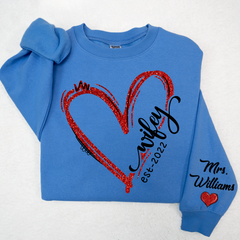 Lofaris Heart Glitter Merry Wifey Est And Custom Names LTP01