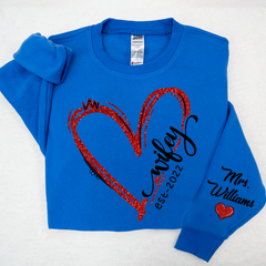 Lofaris Heart Glitter Merry Wifey Est And Custom Names LTP01
