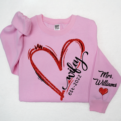 Lofaris Heart Glitter Merry Wifey Est And Custom Names LTP01