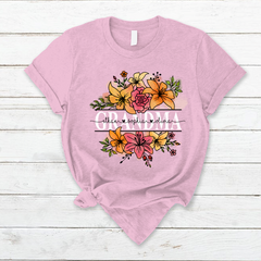 Lofaris Wildflower Grandma And Kids Custom Gift T - Shirt