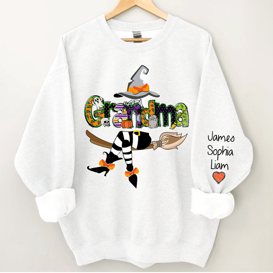Lofaris Grandma Witch Grandkids Sweatshirt