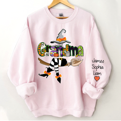 Lofaris Grandma Witch Grandkids Sweatshirt