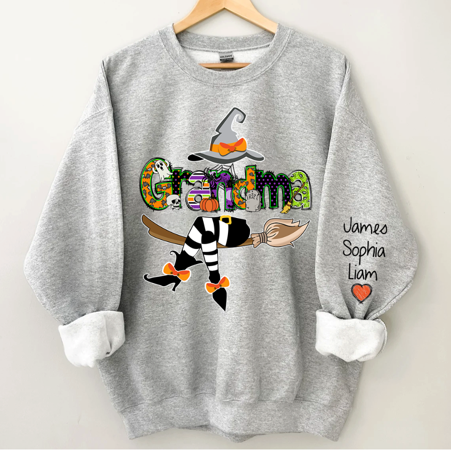 Lofaris Grandma Witch Grandkids Sweatshirt