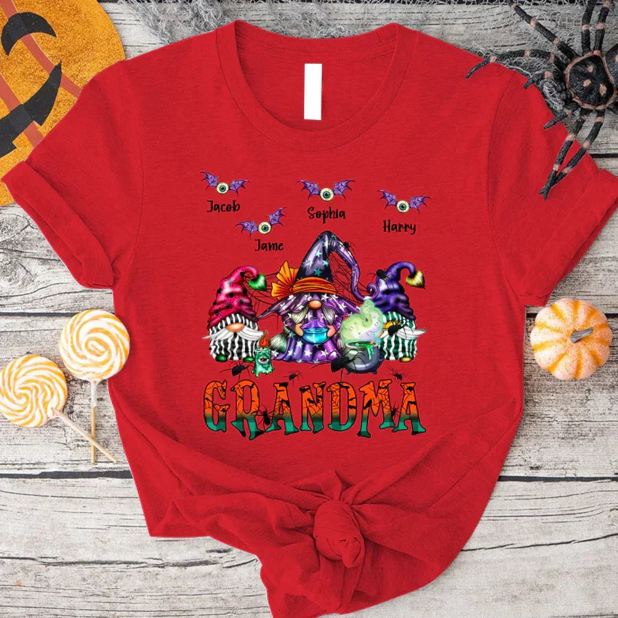 Lofaris Witch Gnomes Halloween Grandma And Kids T - Shirt