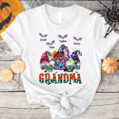 Lofaris Witch Gnomes Halloween Grandma And Kids T - Shirt