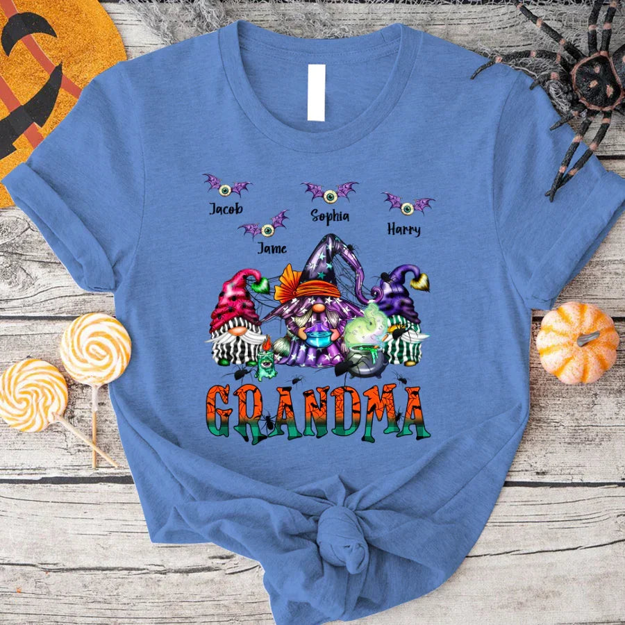Lofaris Witch Gnomes Halloween Grandma And Kids T - Shirt