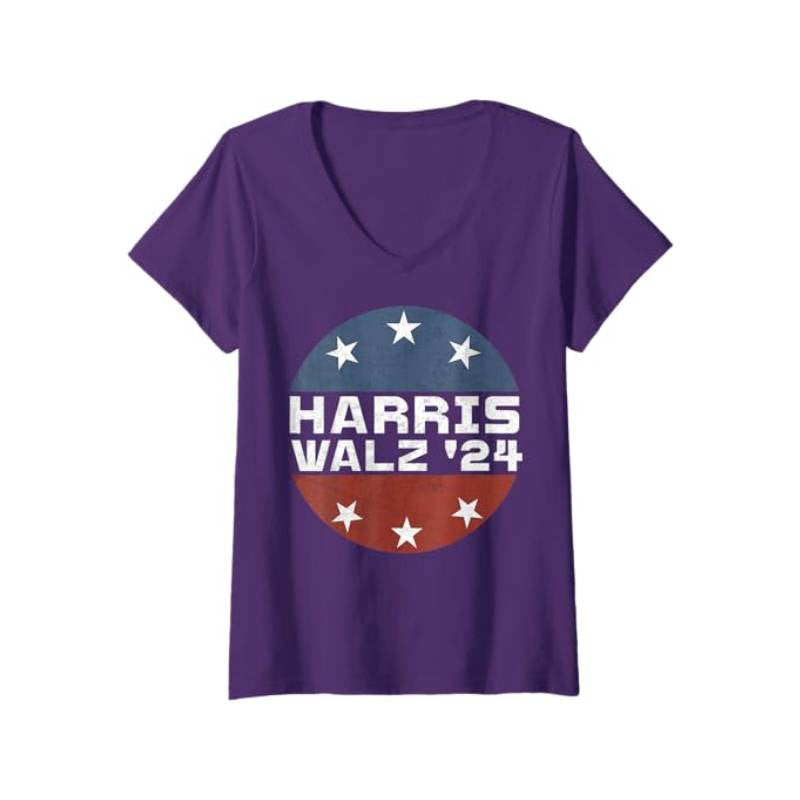 Lofaris Womens Harris Walz 2024 Campaign For President Tee