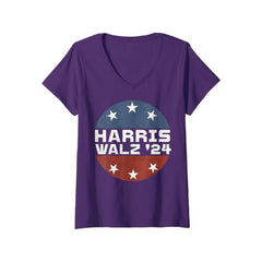 Lofaris Womens Harris Walz 2024 Campaign For President Tee