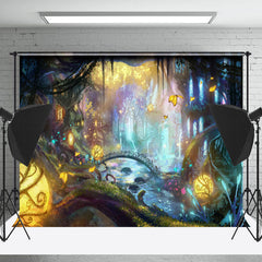 Lofaris Wonderland Butterflies Bridge Eggs Photo Backdrop