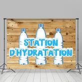 Lofaris Wooden Marathon Station Dhydratation Sports Backdrop