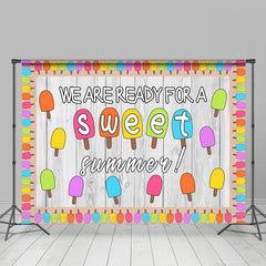 Lofaris Wooden Ready For A Sweet Summer Backdrop Party