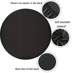 Lofaris Wrinkle Free Black Round Backdrop Circle Cover