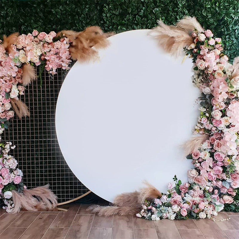 Lofaris Wrinkle Free White Round Backdrop Cover for Photography