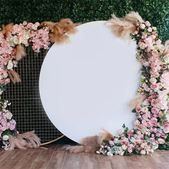 Lofaris Wrinkle Free White Round Backdrop Cover for Photography