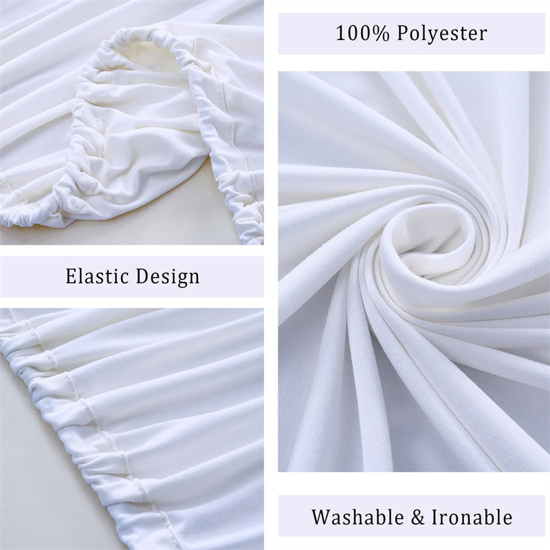 Lofaris Wrinkle Free White Round Backdrop Cover for Photography