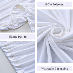 Lofaris Wrinkle Free White Round Backdrop Cover for Photography