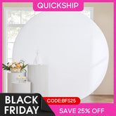 (Ship In 24HR) Wrinkle Free White Round Backdrop Cover for Photography