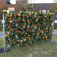Lofaris Yellow Floral Artificial Wall Plant Wedding Decor