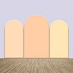 Lofaris Yellow Orange Color One Sided Arch Backdrop Kit