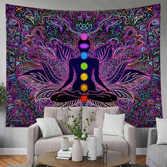 Lofaris Yoga Meditation Bohemian Mandala Spiritual Tapestry