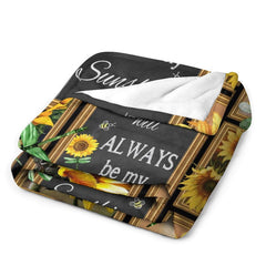 Lofaris You Are My Sunshine - Sunflower Warm Gift Blanket