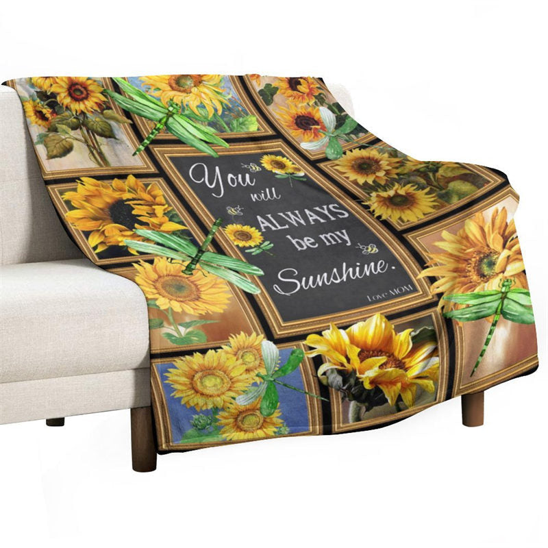 Lofaris You Are My Sunshine - Sunflower Warm Gift Blanket