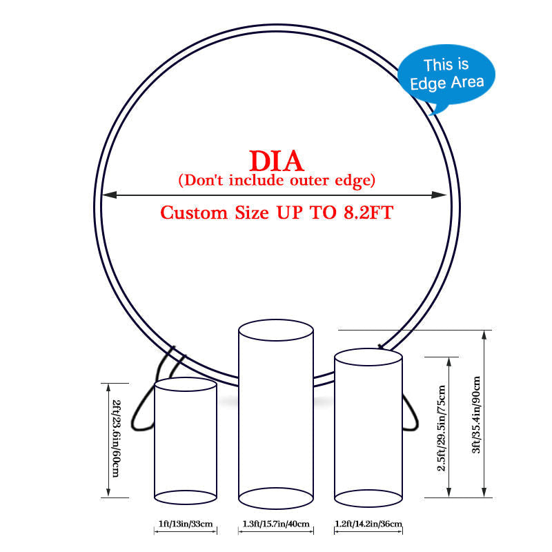 Lofaris You Did It Cap White Round Graduation Backdrop Kit