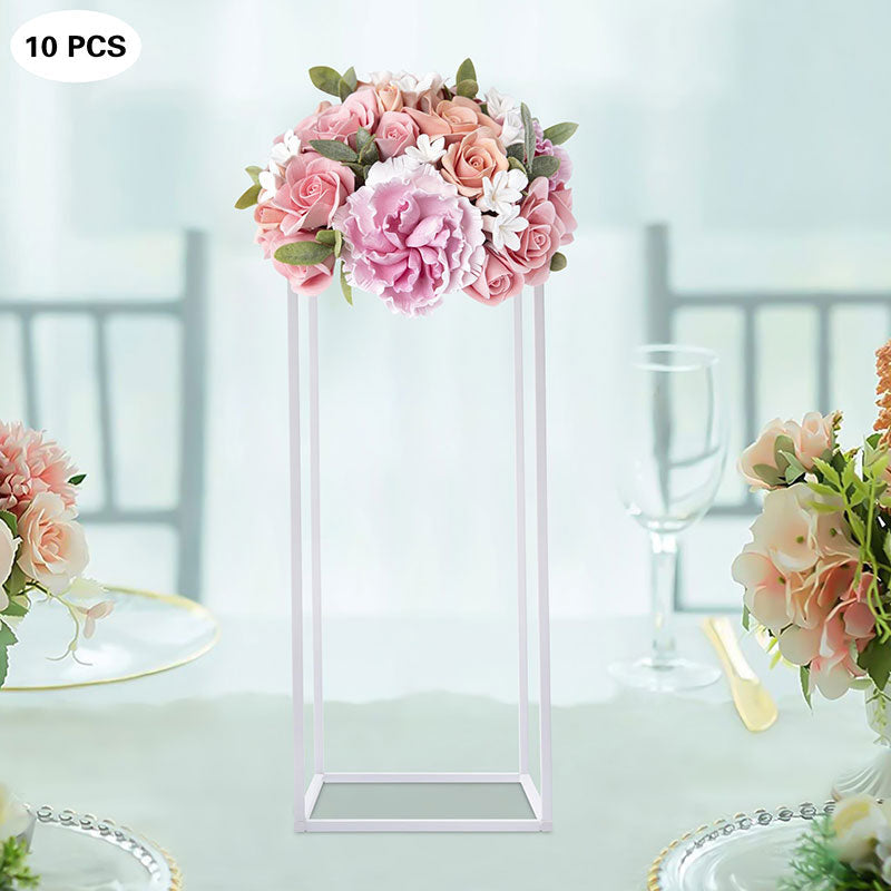 Lofaris 0.7X2Ft White Cuboid Floor Stand For Wedding Party