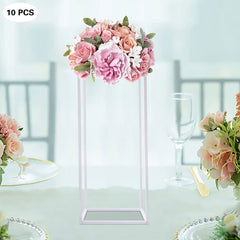 Lofaris 0.7X2Ft White Cuboid Floor Stand For Wedding Party