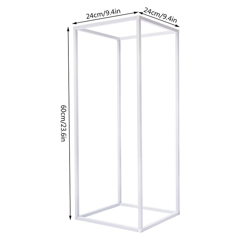 Lofaris 0.7X2Ft White Cuboid Floor Stand For Wedding Party