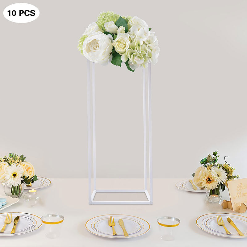 Lofaris 0.7X2Ft White Cuboid Floor Stand For Wedding Party