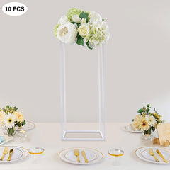 Lofaris 0.7X2Ft White Cuboid Floor Stand For Wedding Party