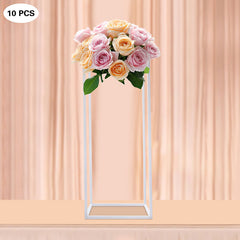 Lofaris 0.7X2Ft White Cuboid Floor Stand For Wedding Party