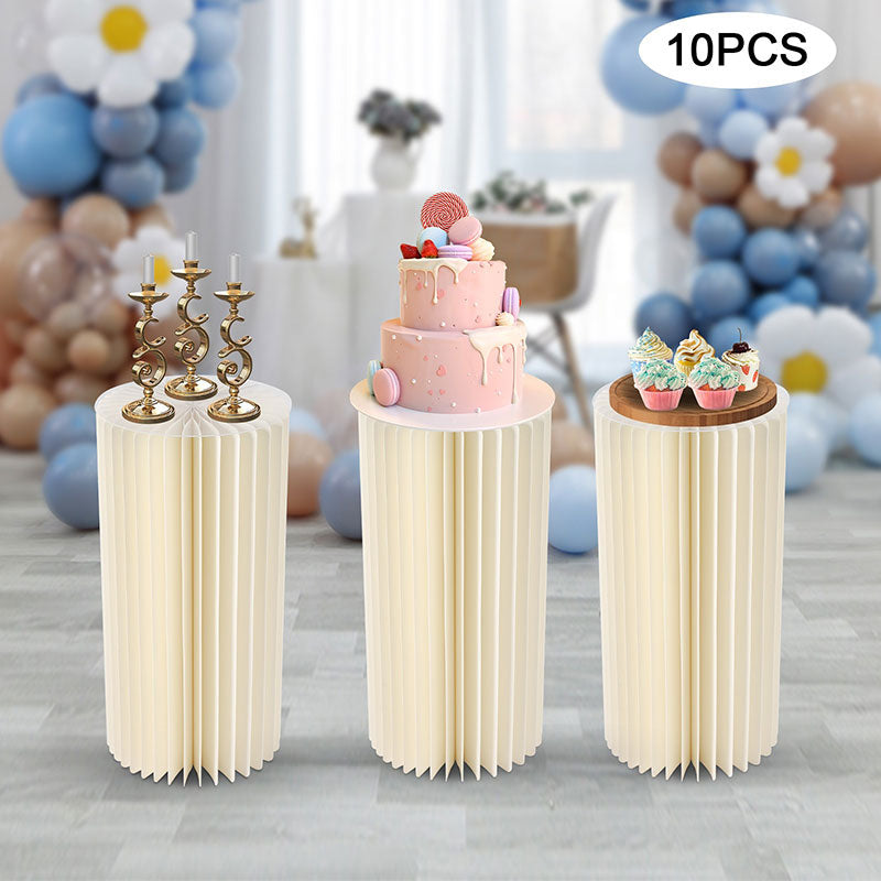 Lofaris 10 Pcs Durable Column Cardboard Wedding Altar Stand