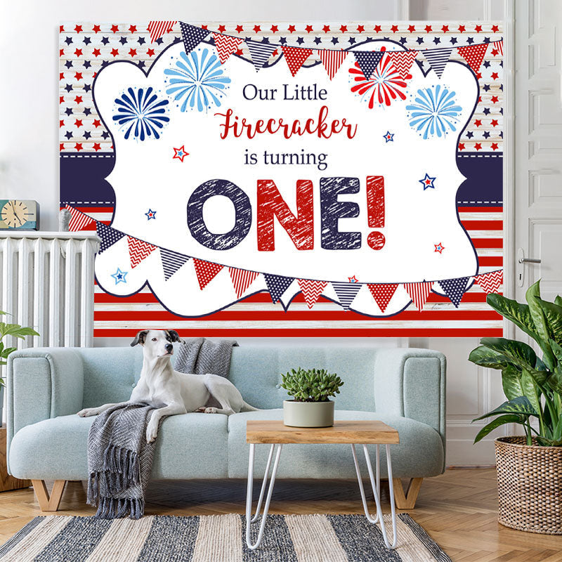 Lofaris 1st Birthday Backdrop Girls Independence Day Background