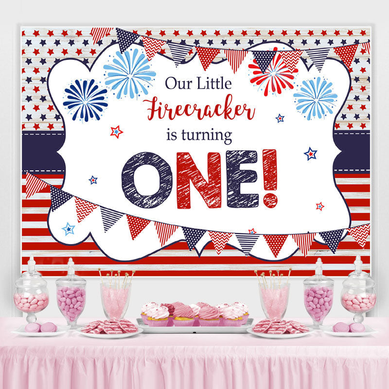 Lofaris 1st Birthday Backdrop Girls Independence Day Background