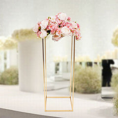 Lofaris 1X2.6FT Gold Flower Stand for Wedding Party Decor