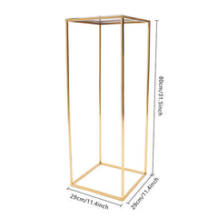 Lofaris 1X2.6FT Gold Flower Stand for Wedding Party Decor